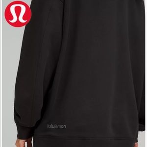 Lululemon black perfectly oversized crew neck sweater